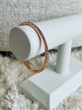Givenchy Crystal Element Bangle Bracelet  Rose Gold